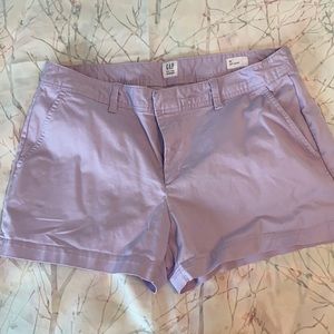 Lavender shorts with deep pockets, Gap, 14, 3”